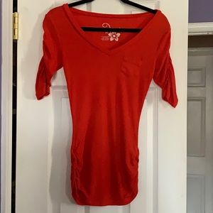 Orange Mid Sleeve Top